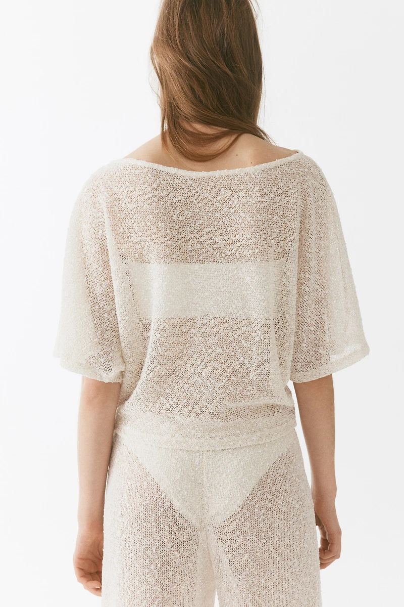 Glittery Knit Top