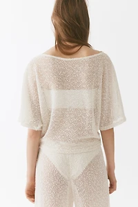 Glittery Knit Top