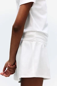 Linen-Blend Shorts