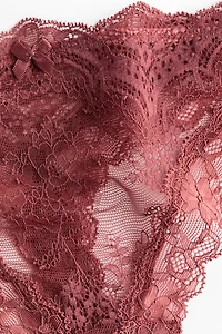 Lot de 2 culottes Tanga en dentelle