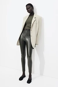Coated Leggings