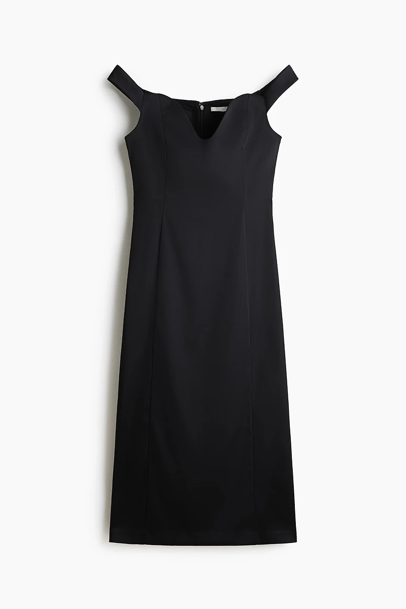 Fitted Off-the-Shoulder Dress
