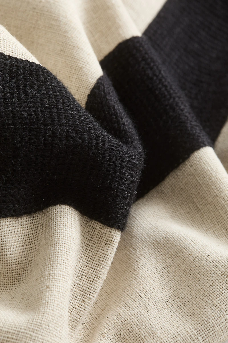 Linen-Blend Cushion Cover