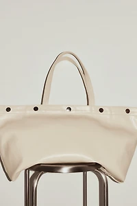 Coated Canvas Tote Bag