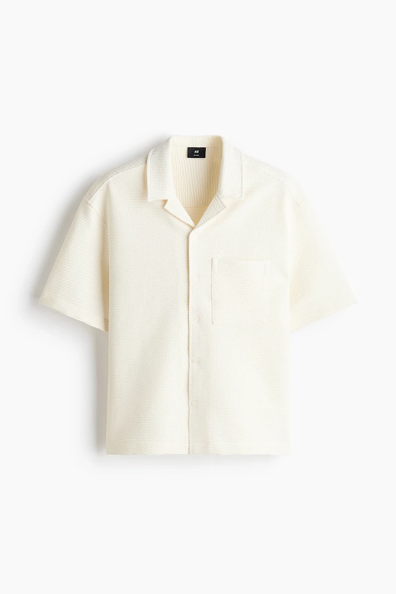Relaxed-Fit Waffled Resort Shirt