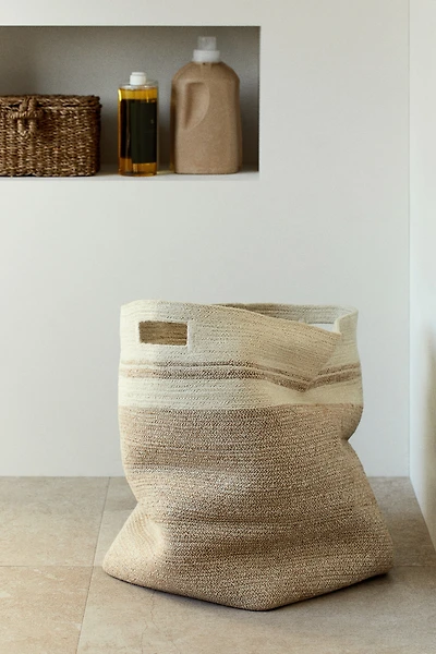 Sac à linge en jute