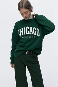 Sweatshirt with Motif