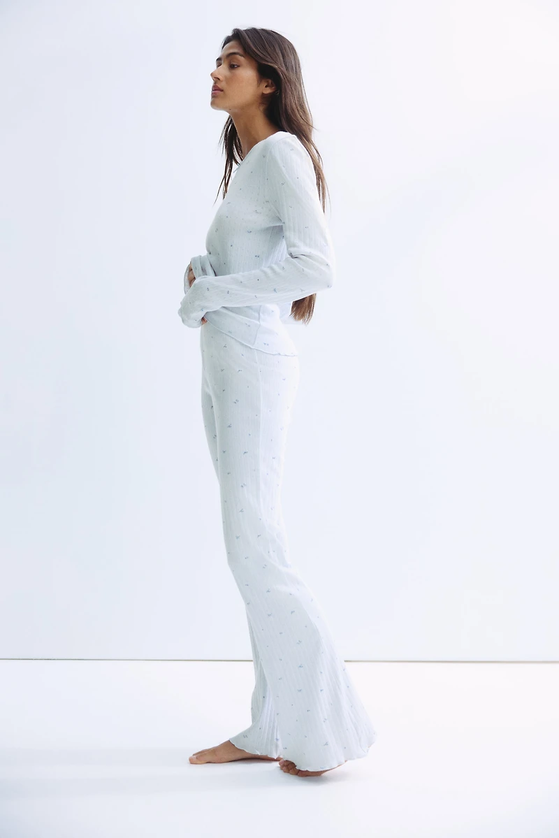 Pointelle Jersey Pajamas