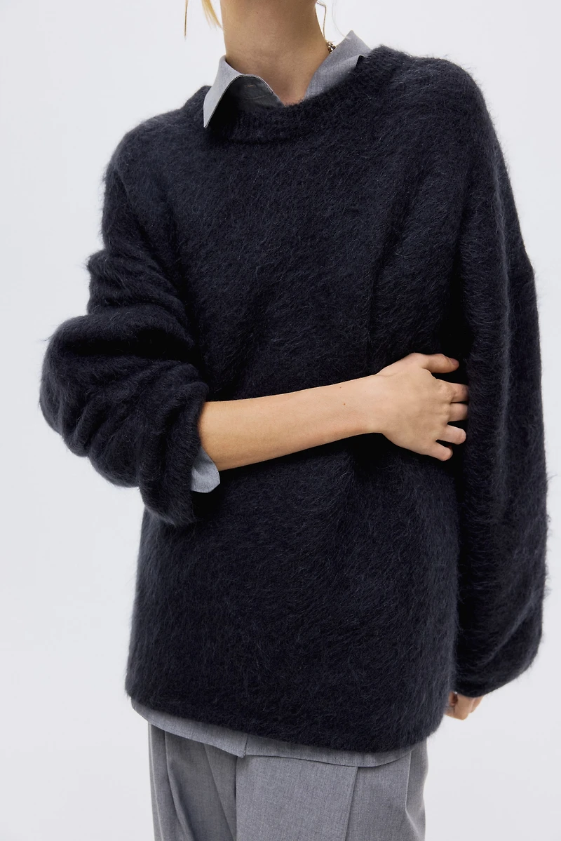 Oversized Mohair-Blend Sweater