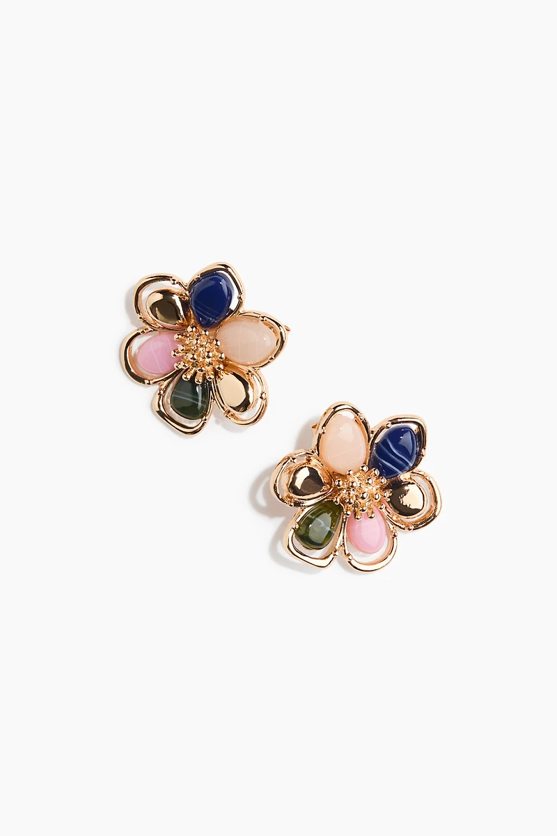 Flower-Shaped Earrings