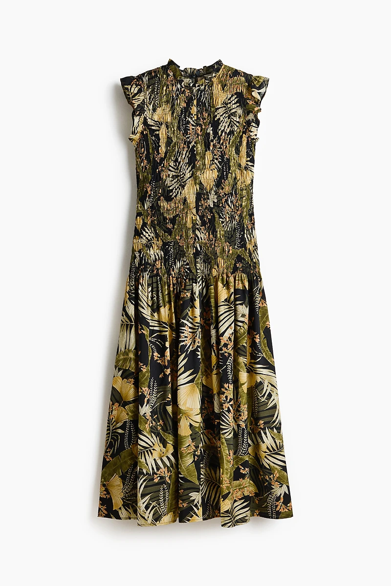 Smocked Midi Dress
