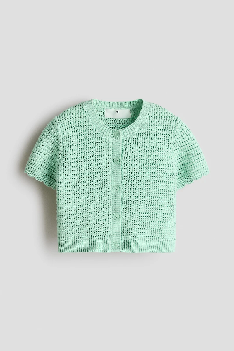 Textured-Knit Cardigan