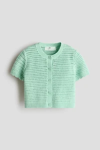Textured-Knit Cardigan