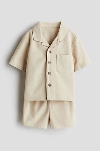 Ensemble 2 pièces en lin mélangé