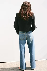 Veste à épaulettes en sergé