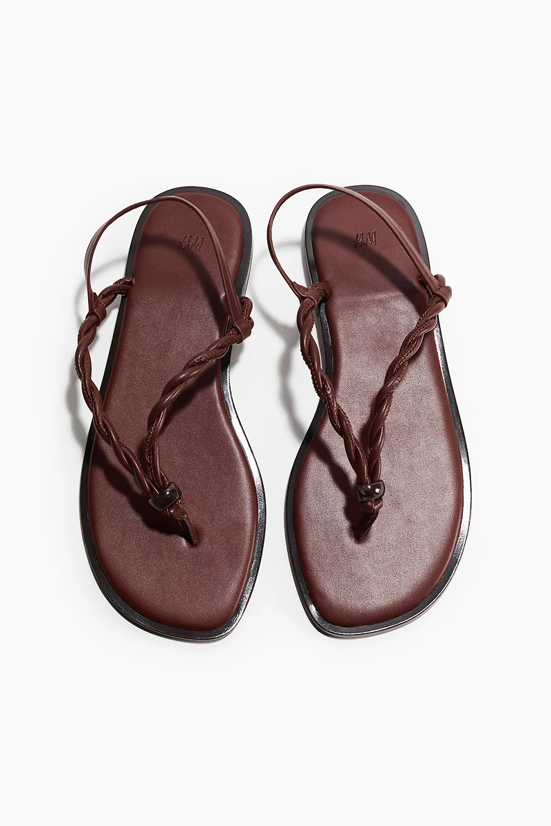 Twist-Detail Sandals