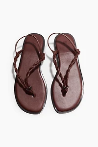 Twist-Detail Sandals