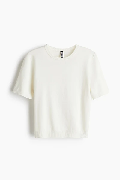 T-shirt en fin tricot