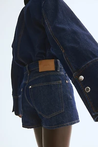 High-Waist Denim Shorts
