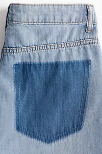 Jean large à taille haute