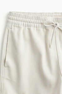 Short en denim avec taille élastique