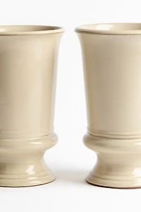 Reactive-Glaze Terracotta Vase