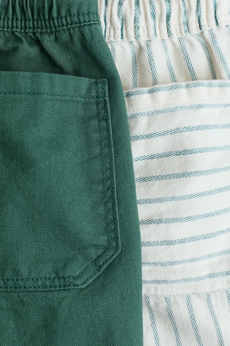 2-Pack Cotton Twill Shorts