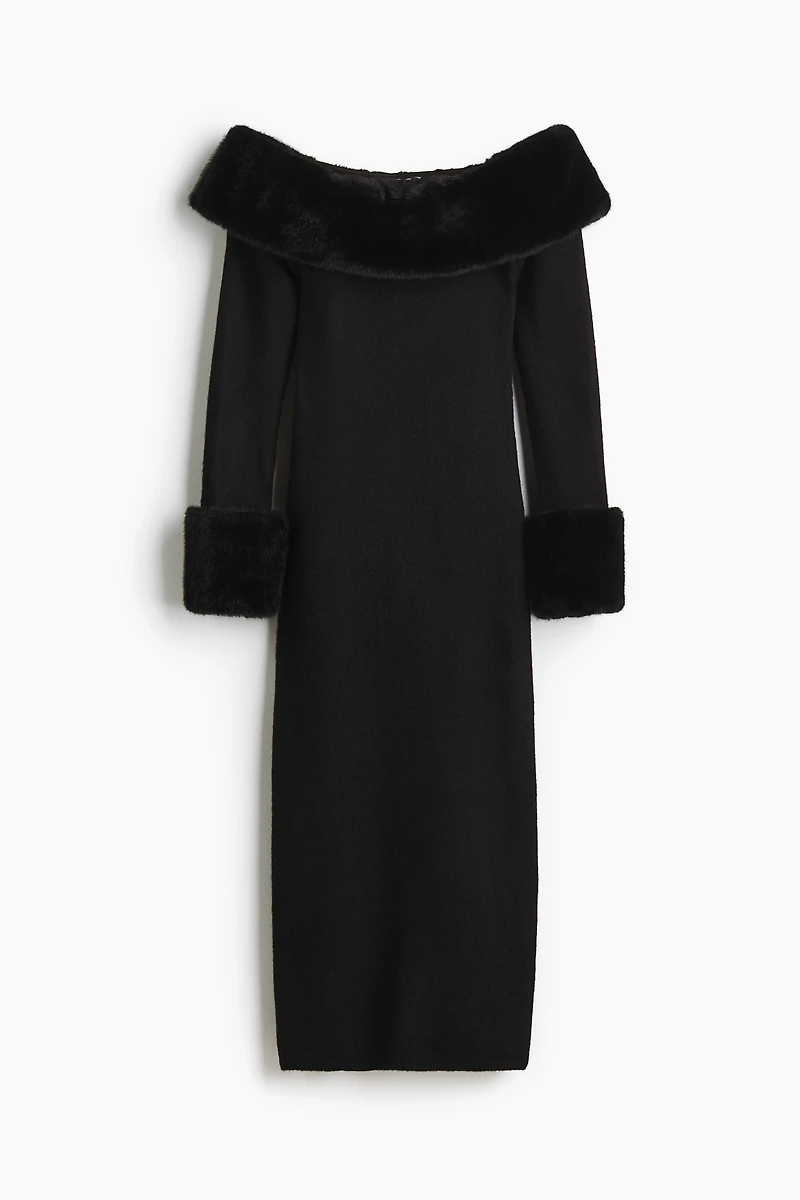 Knit Off-the-Shoulder Dress