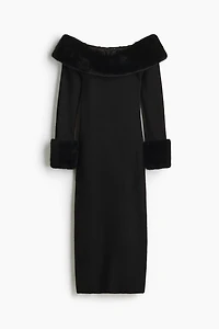 Knit Off-the-Shoulder Dress