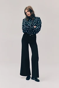 Jean ample taille haute