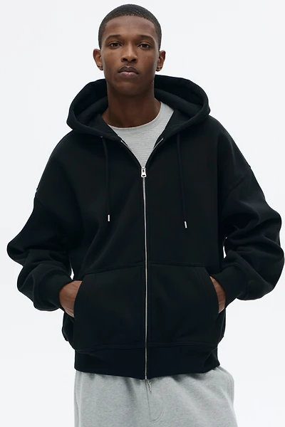Oversized-Fit Hooded Jacket