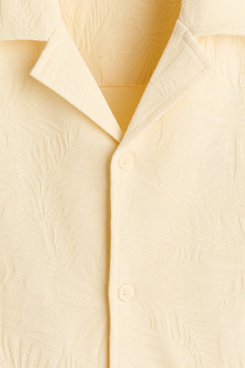 Chemise décontractée en jersey jacquard
