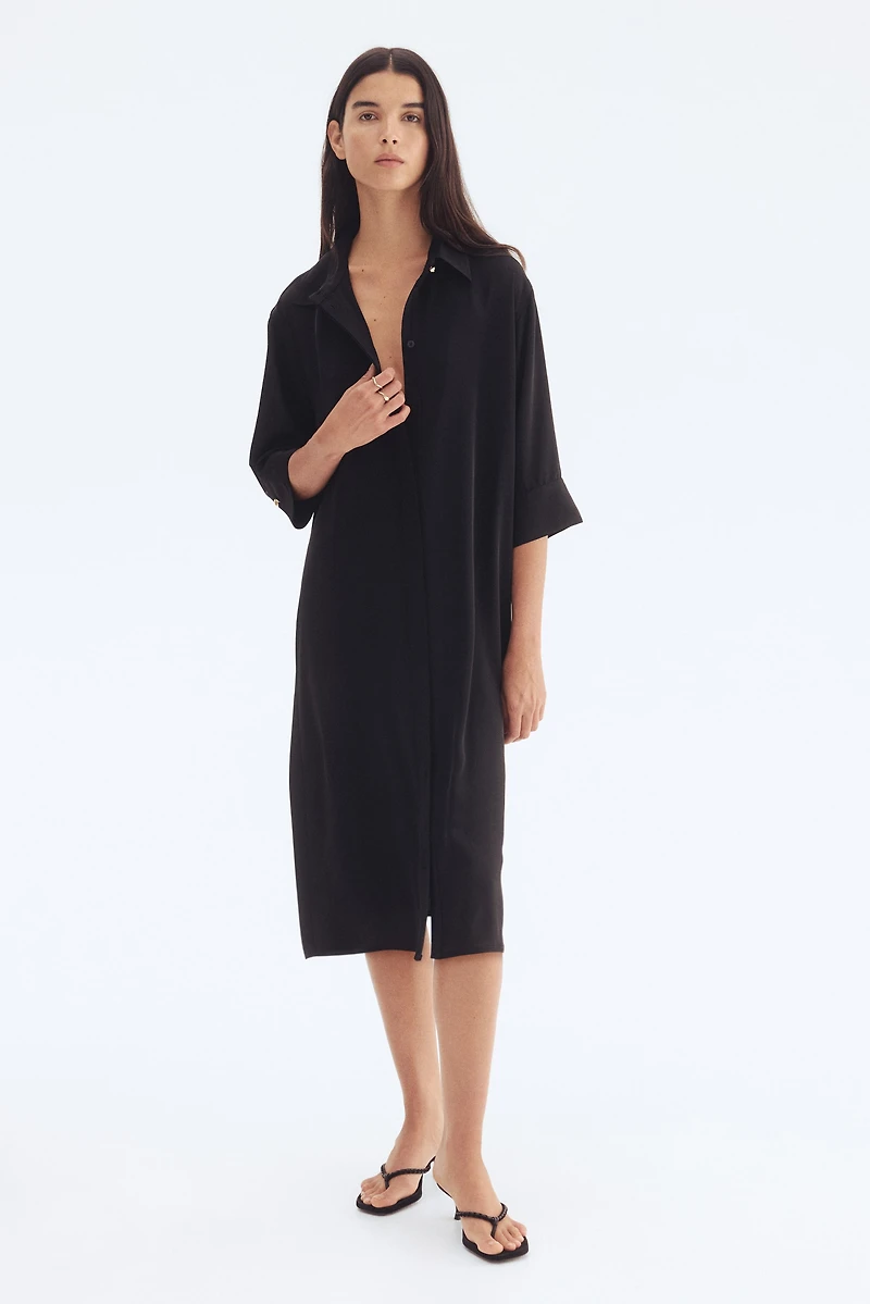 Shirt Dress with Belt