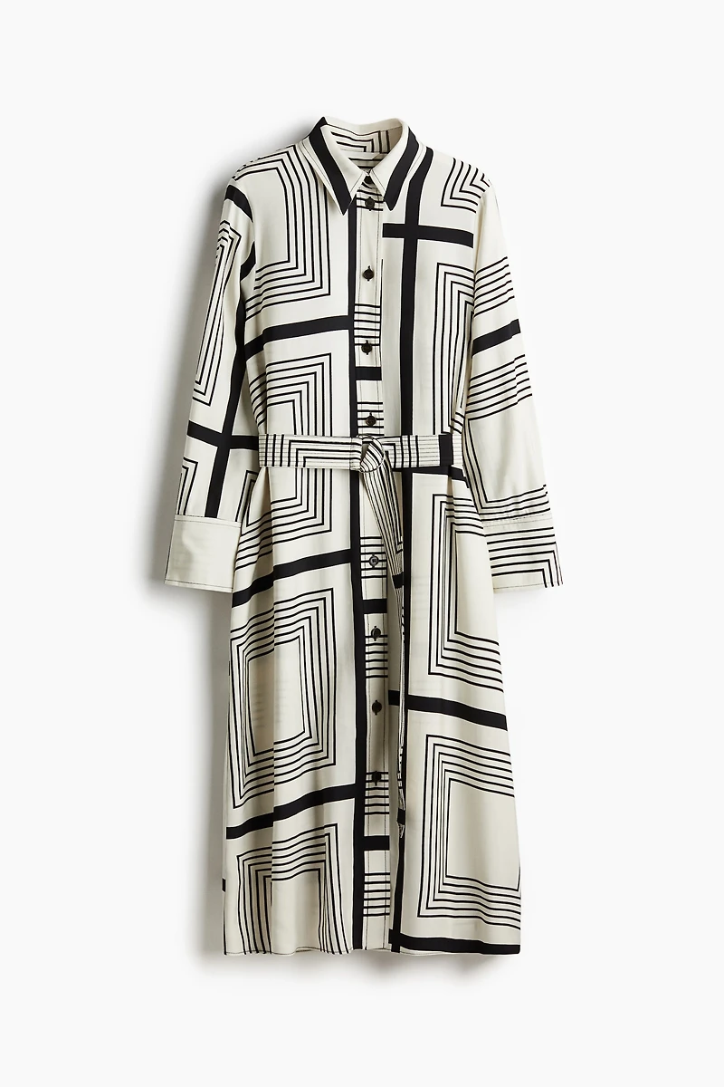 Robe chemise avec ceinture