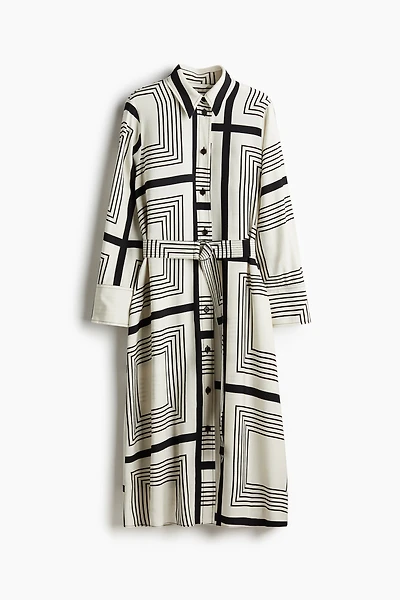 Robe chemise avec ceinture