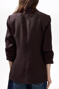 Gathered-sleeve Jacket