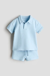 2-Piece Waffled Cotton Set