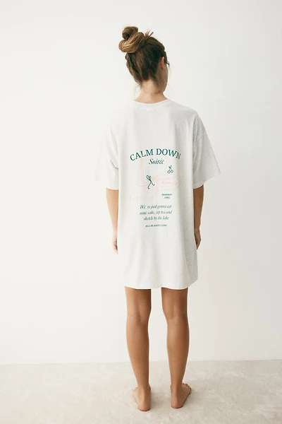 Chemise de nuit imprimée