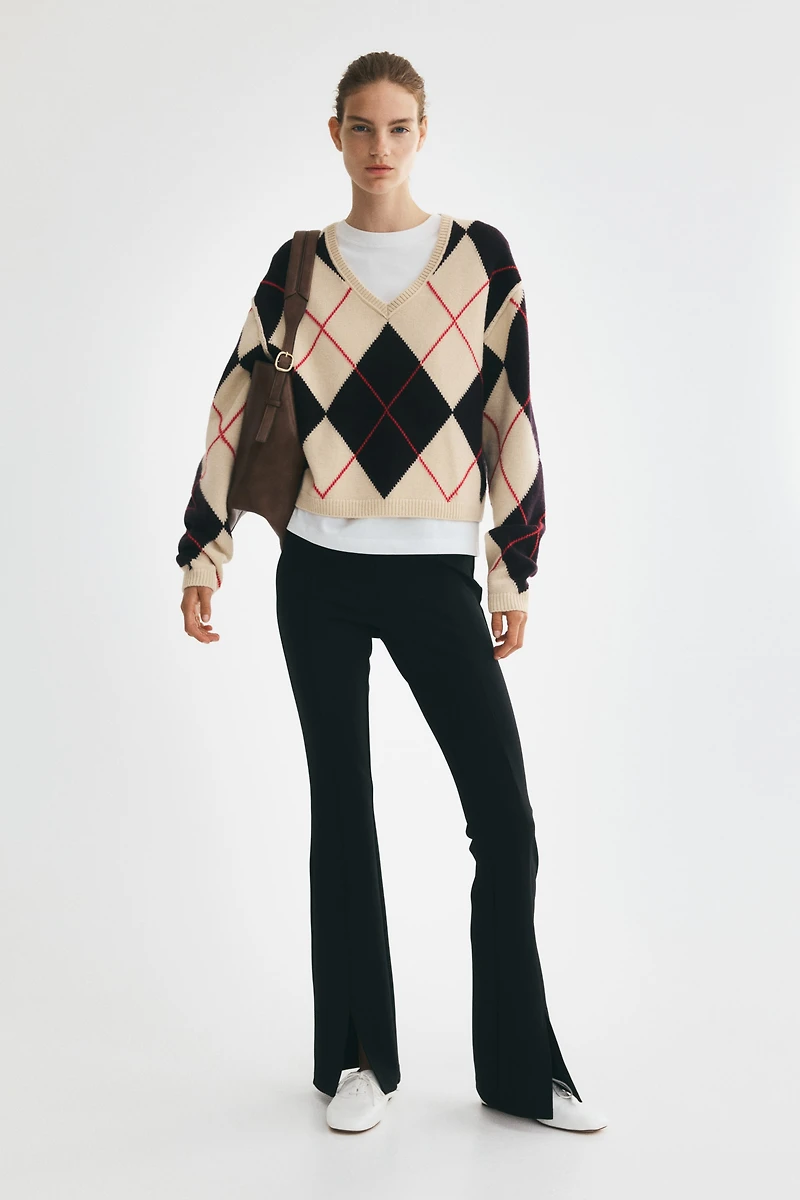 Legging évasé avec plis