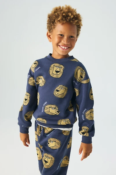 Ensemble 2 pièces en molleton imprimé