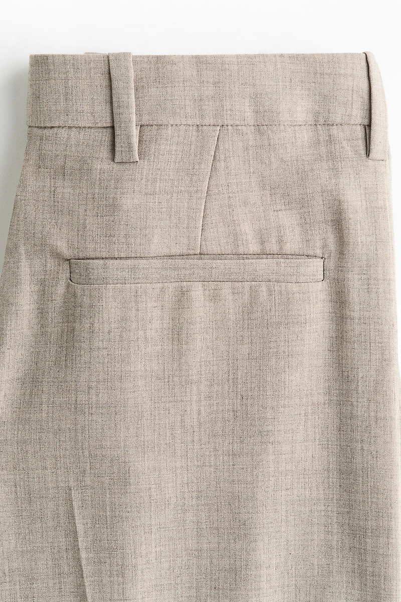 Barrel-Leg Dress Pants