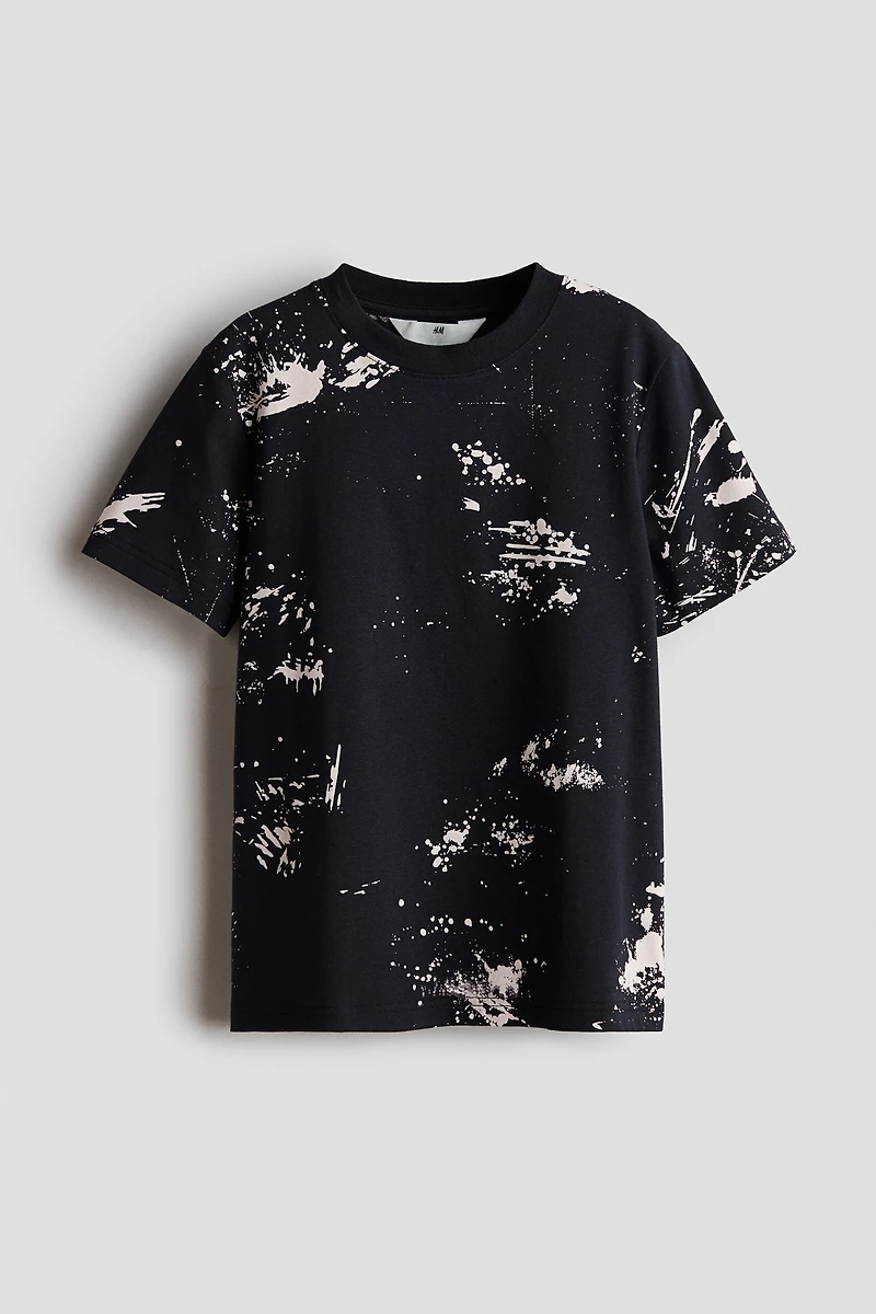 Printed cotton T-shirt