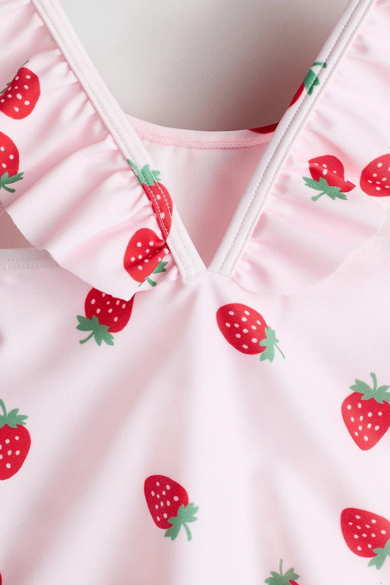 Frill-trimmed swimsuit