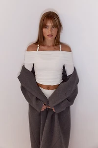 Off-the-Shoulder Sports Top