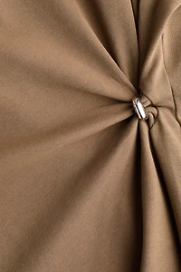 Draped-Detail Asymmetric Top