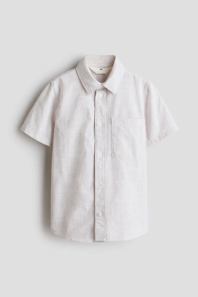 Chemise à manches courtes en coton