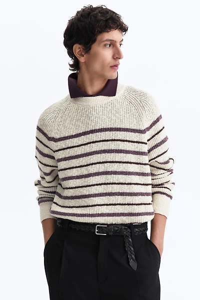 Relaxed-Fit Rib-Knit Sweater