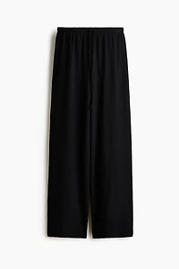Textured Drawstring Pants