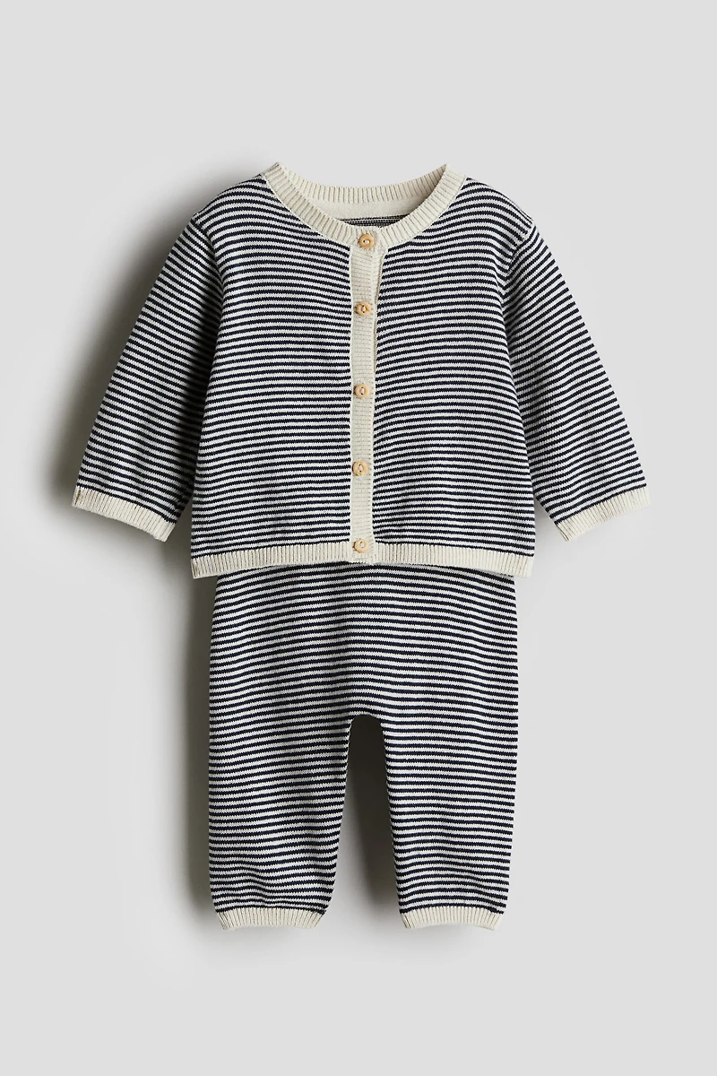 Ensemble 2 pièces en tricot fin