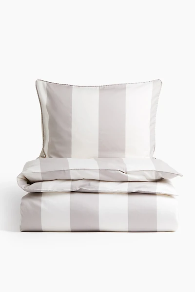 Cotton Sateen Twin Duvet Cover Set